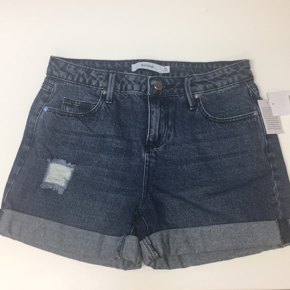 NWT distressed jean shorts